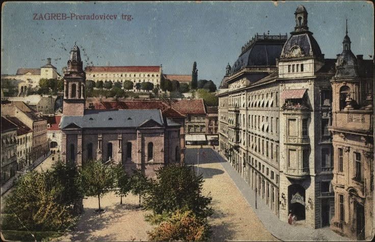 Trg Petra Preradovića 1922. godine